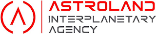 A ASTROLAND INTERPLANETARY AGENCY logo