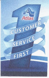 A ATLAS 1 CUSTOMER SERVICE FIRST logo