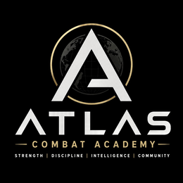 A ATLAS COMBAT ACADEMY STRENGTH | DISCIPLINE | INTELLIGENCE | COMMUNITY logo