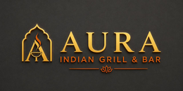 A AURA INDIAN GRILL & BAR logo