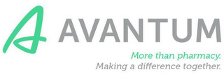 A AVANTUM MORE THAN PHARMACY. MAKING A DIFFERENCE TOGETHER. logo