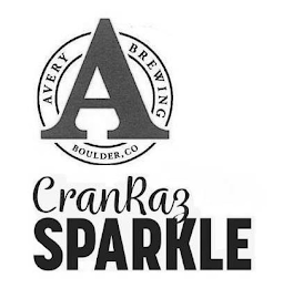 A AVERY BREWING BOULDER, CO CRANRAZ SPARKLE logo