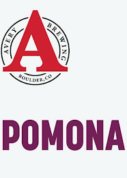 A AVERY BREWING BOULDER, CO POMONA logo