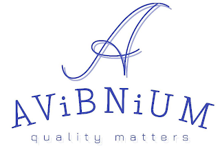 A AVIBNIUM QUALITY MATTERS logo
