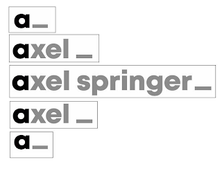 A AXEL AXEL SPRINGER AXEL A logo