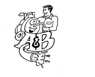 A & B logo