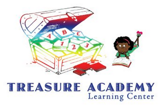 A B C 1 2 3 TREASURE ACADEMY LEARNING CENTER logo