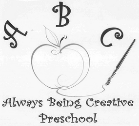 A B C ALWAYS BEING CREATIVE PRESCHOOL logo