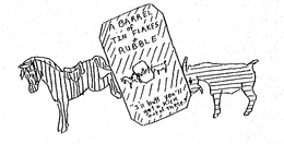 A BARREL OF TIN FLAKES & RUBBLE PASTRY "I'LL BUTT YOU'LL GET A KICK OUT OF THESE." logo