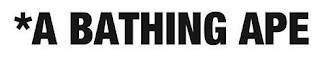 *A BATHING APE logo