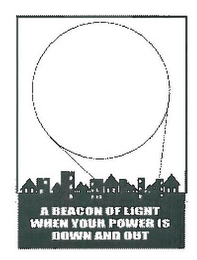 A BEACON OF LIGHT WHEN YOUR POWER IS DOWN AND OUT logo