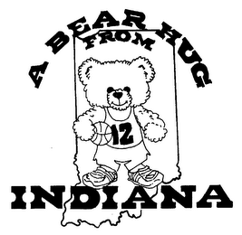A BEAR HUG FROM INDIANA / 12 logo