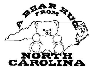 A BEAR HUG FROM NORTH CAROLINA logo