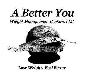 A BETTER YOU WEIGHT MANAGEMENT CENTERS, LLC  LOSE WEIGHT. FEEL BETTER. logo