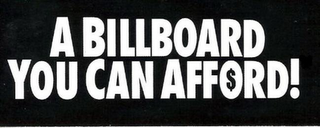 A BILLBOARD YOU CAN AFFORD! logo
