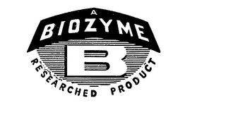 A BIOZYME B RESEARCHED PRODUCT logo