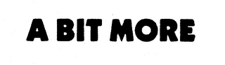 A BIT MORE logo
