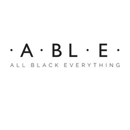 · A · BL · E · ALL BLACK EVERYTHING logo