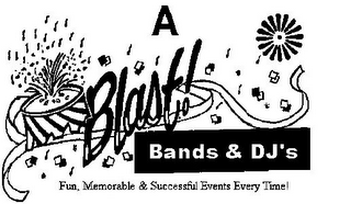 A BLAST! BANDS & DJ'S FUN, MEMORABLE & SUCCESSFUL EVENTS EVERY TIME! logo