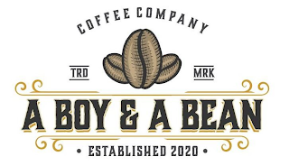 A BOY & A BEAN COFFEE COMPANY · ESTABLISHED 2020 · TRD MRK logo