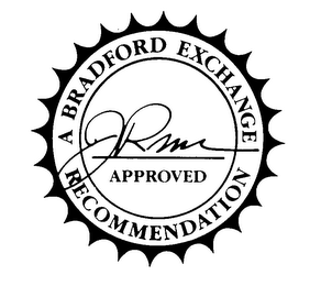 A BRADFORD EXCHANGE RECOMMENDATION APPROVED logo