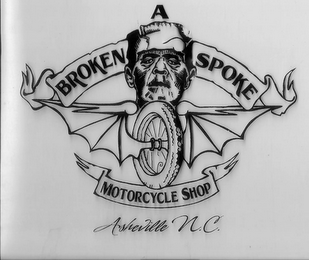 A BROKEN SPOKE MOTORCYCLE SHOP ASHEVILLE, NC logo
