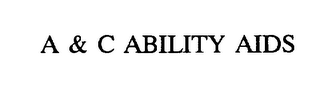 A & C ABILITY AIDS logo
