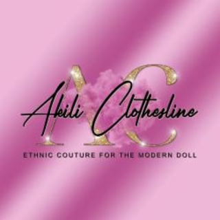 A C AKILI CLOTHESLINE ETHNIC COUTURE FOR THE MODERN DOLL logo