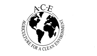 A-C-E AGRICULTURE FOR A CLEAN ENVIRONMENT logo