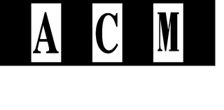 A C M logo