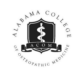 A C O M ALABAMA COLLEGE OF OSTEOPATHIC MEDICINE logo