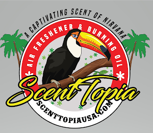 A CAPTIVATING SCENT OF NIRVANA AIR FRESHENER & BURNING OIL SCENT TOPIA SCENTTOPIAUSA.COM logo