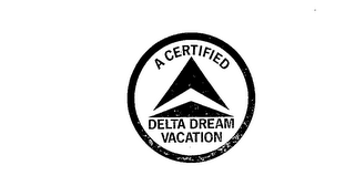 A CERTIFIED DELTA DREAM VACATION logo