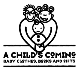 A CHILD'S COMING BABY CLOTHES, BOOKS AND GIFTS logo