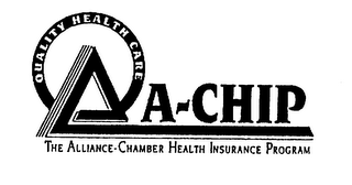 A CHIP THE ALLIANCE-CHAMBER HEALTH INSURANCE PROGRAM QUALITY HEALTH CARE logo