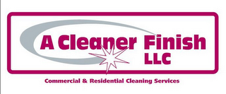 A CLEANER FINISH LLC COMMERCIAL & RESIDENTIAL CLEANING SERVICES logo
