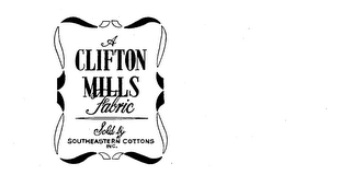 A CLIFTON MILLS FABRIC SOLD BY SOUTHEASTERN COTTON INC. logo