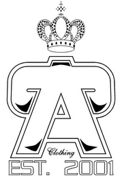 A CLOTHING EST. 2001 logo