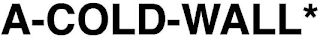 A-COLD-WALL* logo