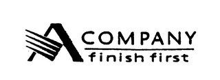 A COMPANY FINISH FIRST logo