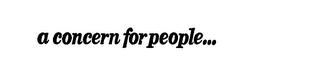 A CONCERN FOR PEOPLE... logo