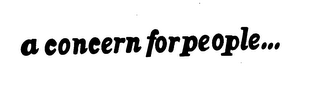 A CONCERN FOR PEOPLE... logo