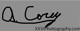 A. COREY XXVIPHOTOGRAPHY.COM logo