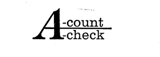 A-COUNT A-CHECK logo