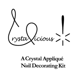 A CRYSTAL APPLIQUE NAIL DECORATING KIT CRYSTALICIOUS logo