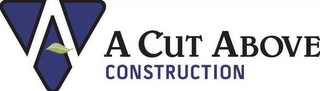 A CUT ABOVE CONSTRUCTION logo
