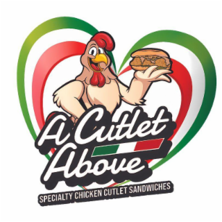A CUTLET ABOVE SPECIALTY CHICKEN CUTLET SANDWICHES logo