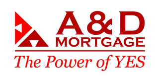 A & D MORTGAGE THE POWER OF YES logo