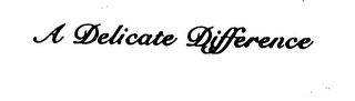 A DELICATE DIFFERENCE logo