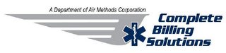 A DEPARTMENT OF AIR METHODS CORPORATION COMPLETE BILLING SOLUTIONS logo